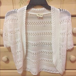 White Knitted Cover Up